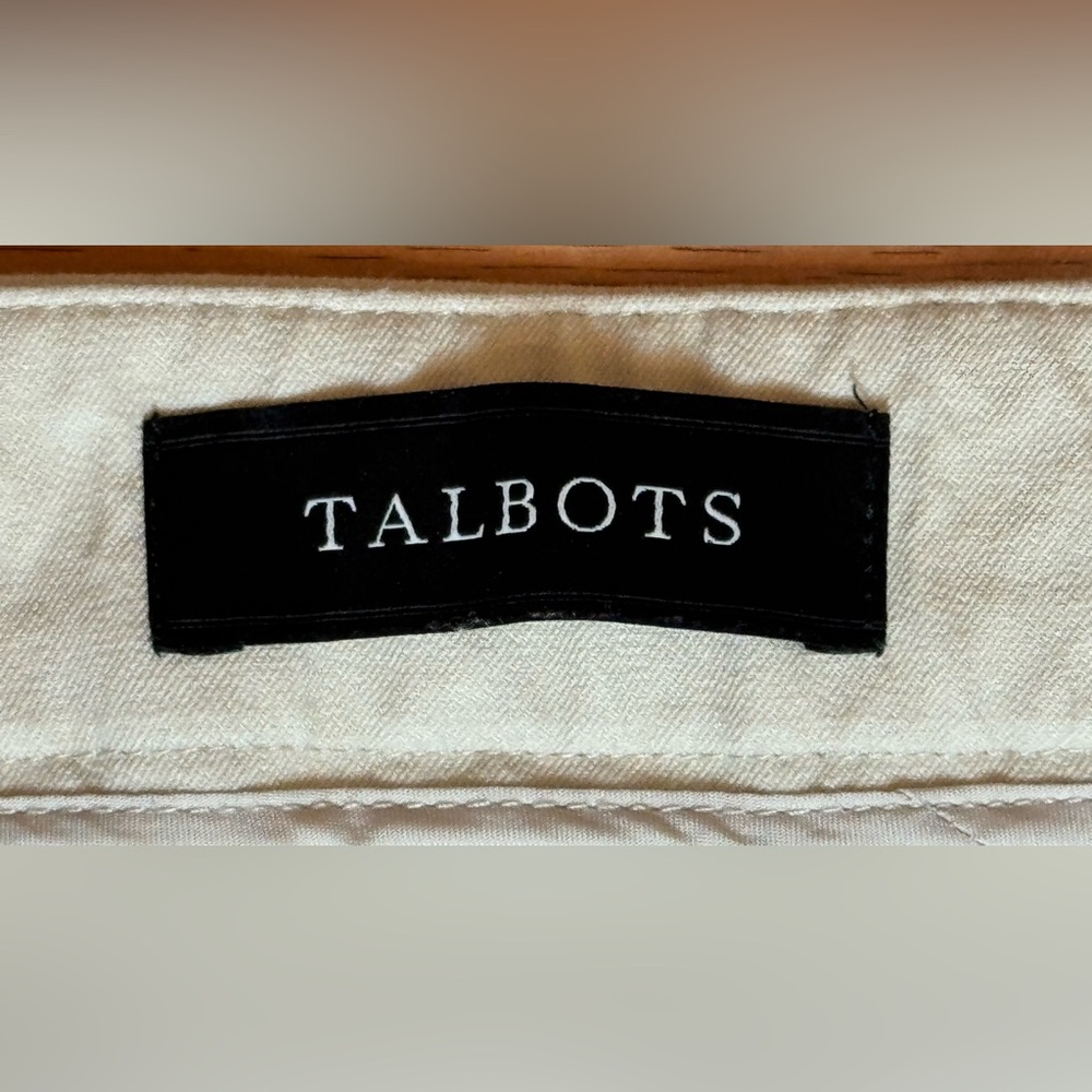Lot 3 Talbots Chatham Ankle Pants Women’s 10 Curvy Beige White Stretch Side Zip - Picture 8 of 16